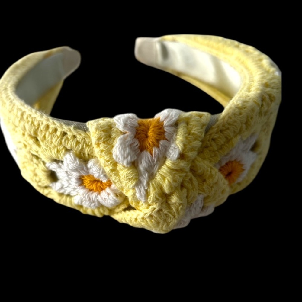 Crochet Sunflower Headband NWOT